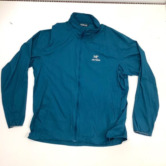 Blue Arc’teryx Mens Nodin Lightweight Jacket Sz XXL Windproof Shell Hooded - Picture 4 of 6